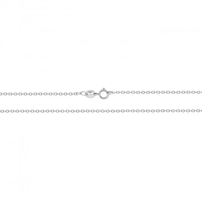 9ct White Gold Rolo Chain CH210W
