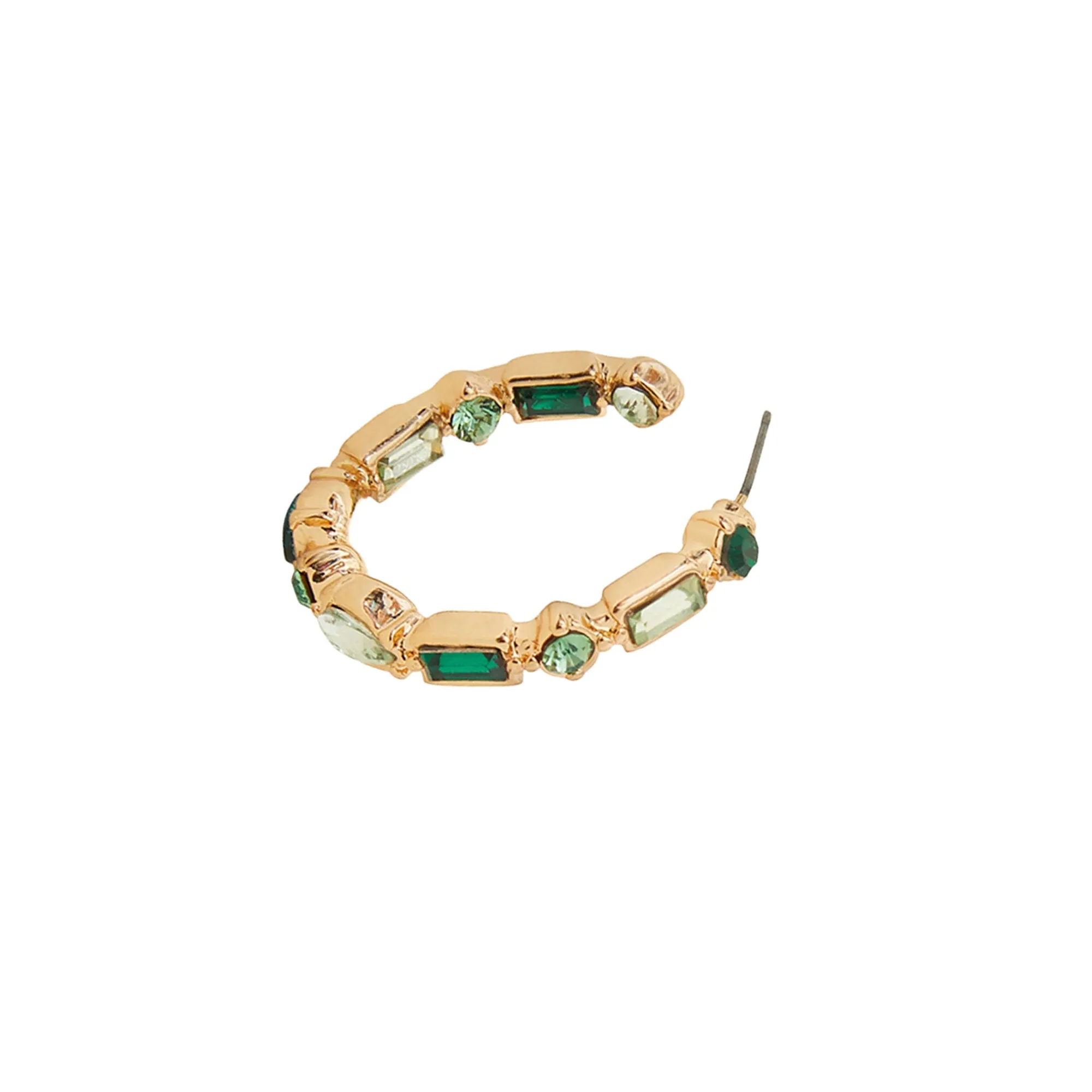 Accessorize London Women Eclectic Gem Hoop Earrings