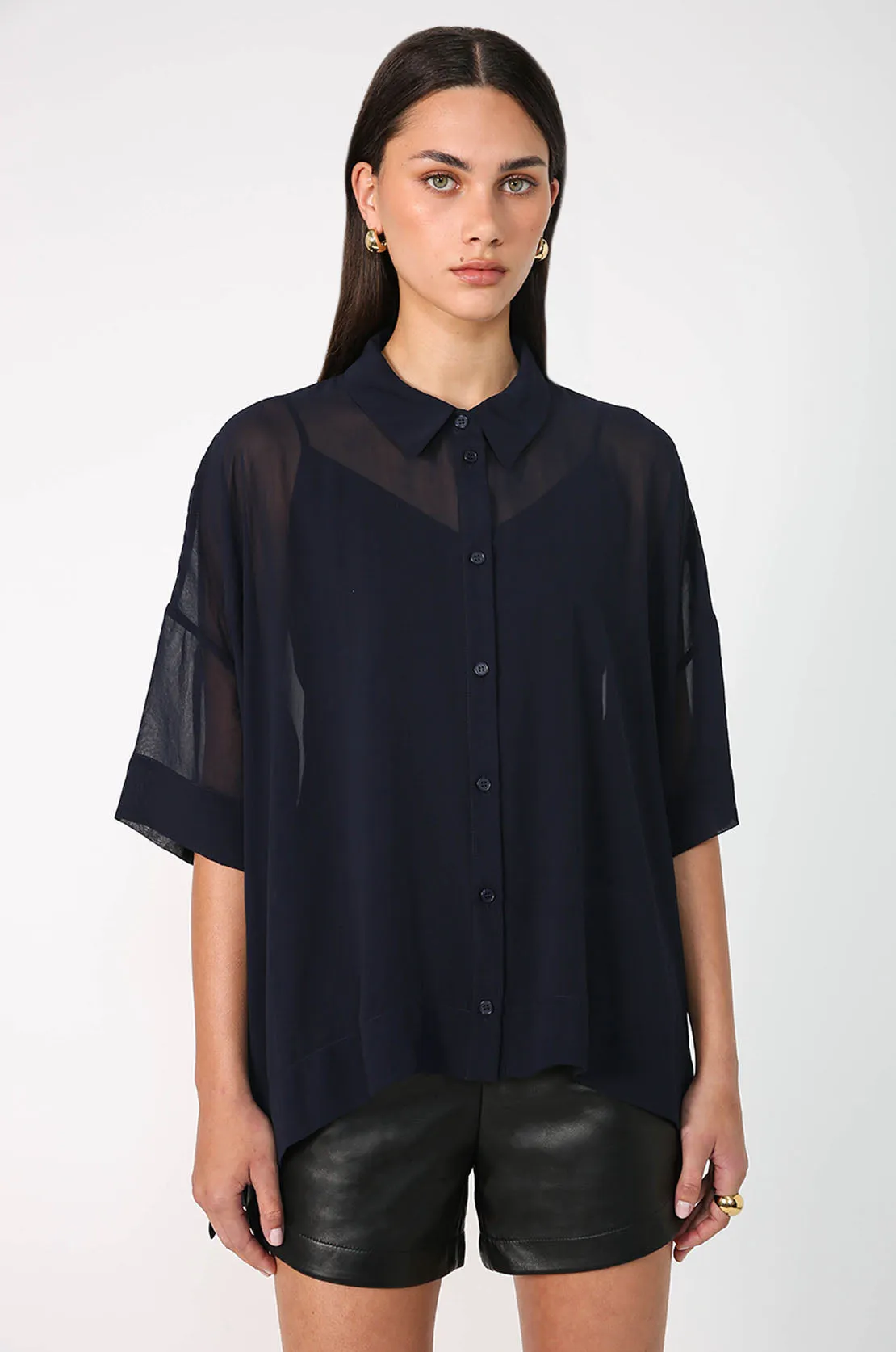 accord shirt / blue noir