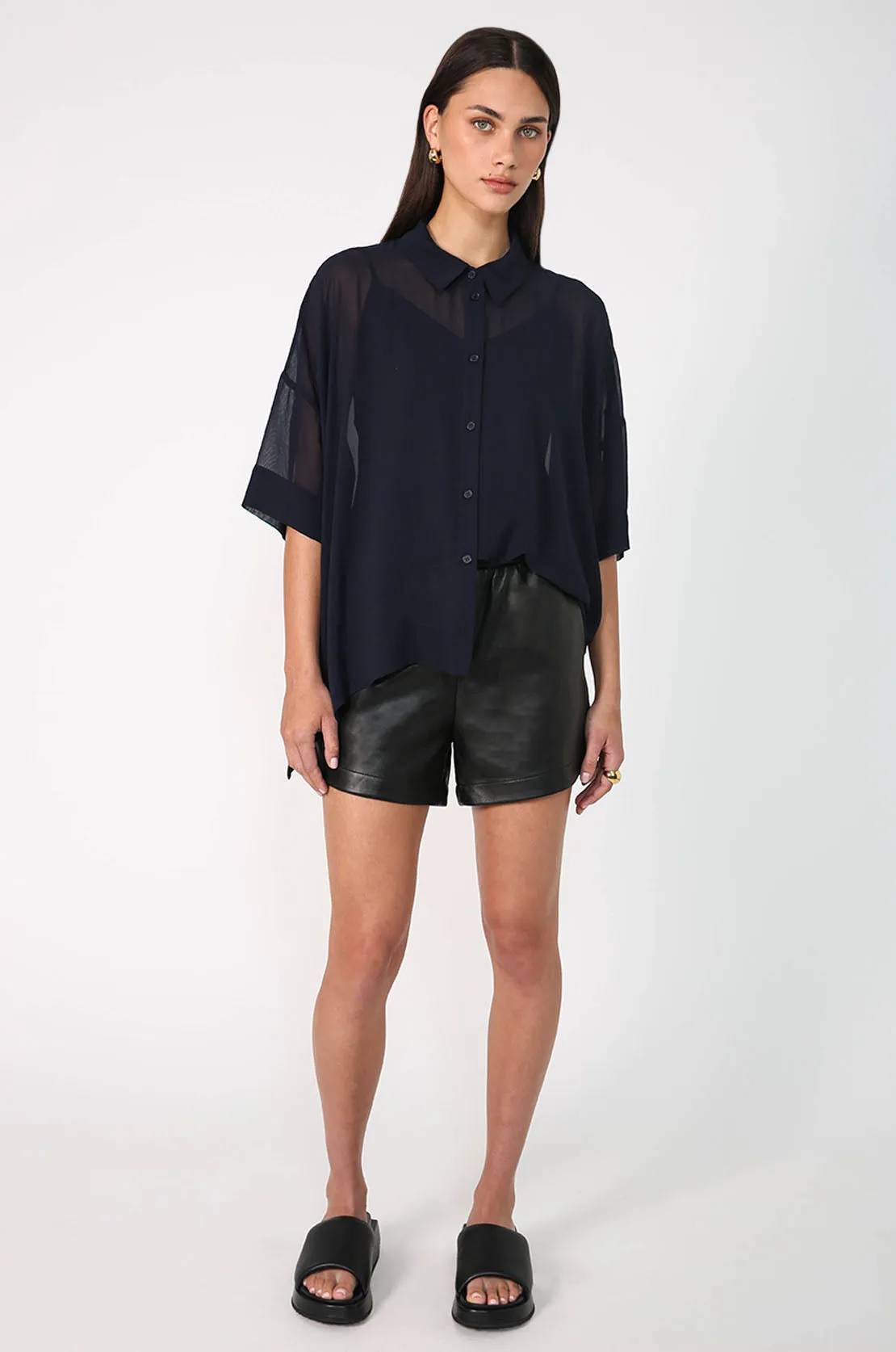 accord shirt / blue noir