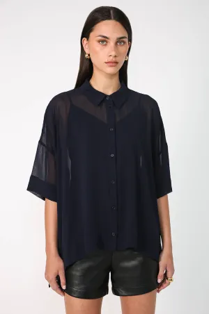 accord shirt / blue noir