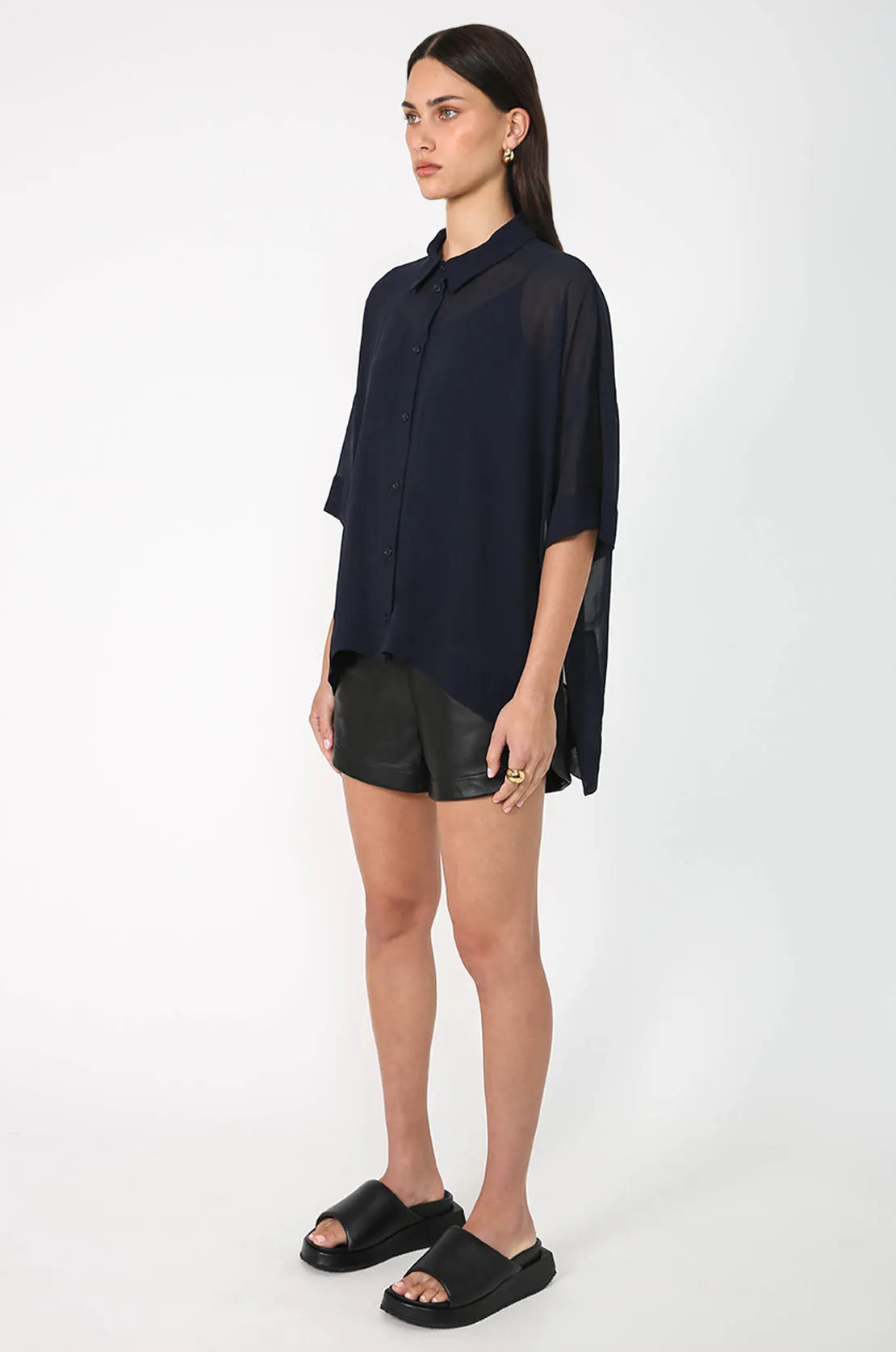 accord shirt / blue noir