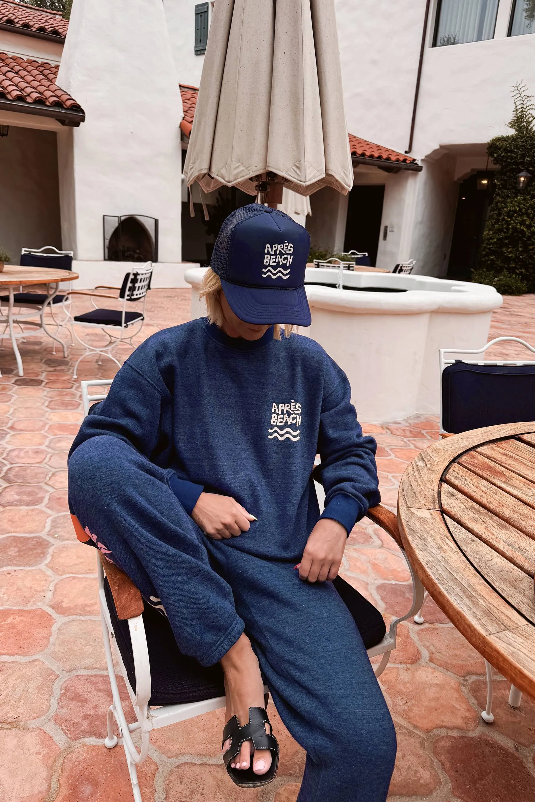 Apres Beach Trucker Hat Navy