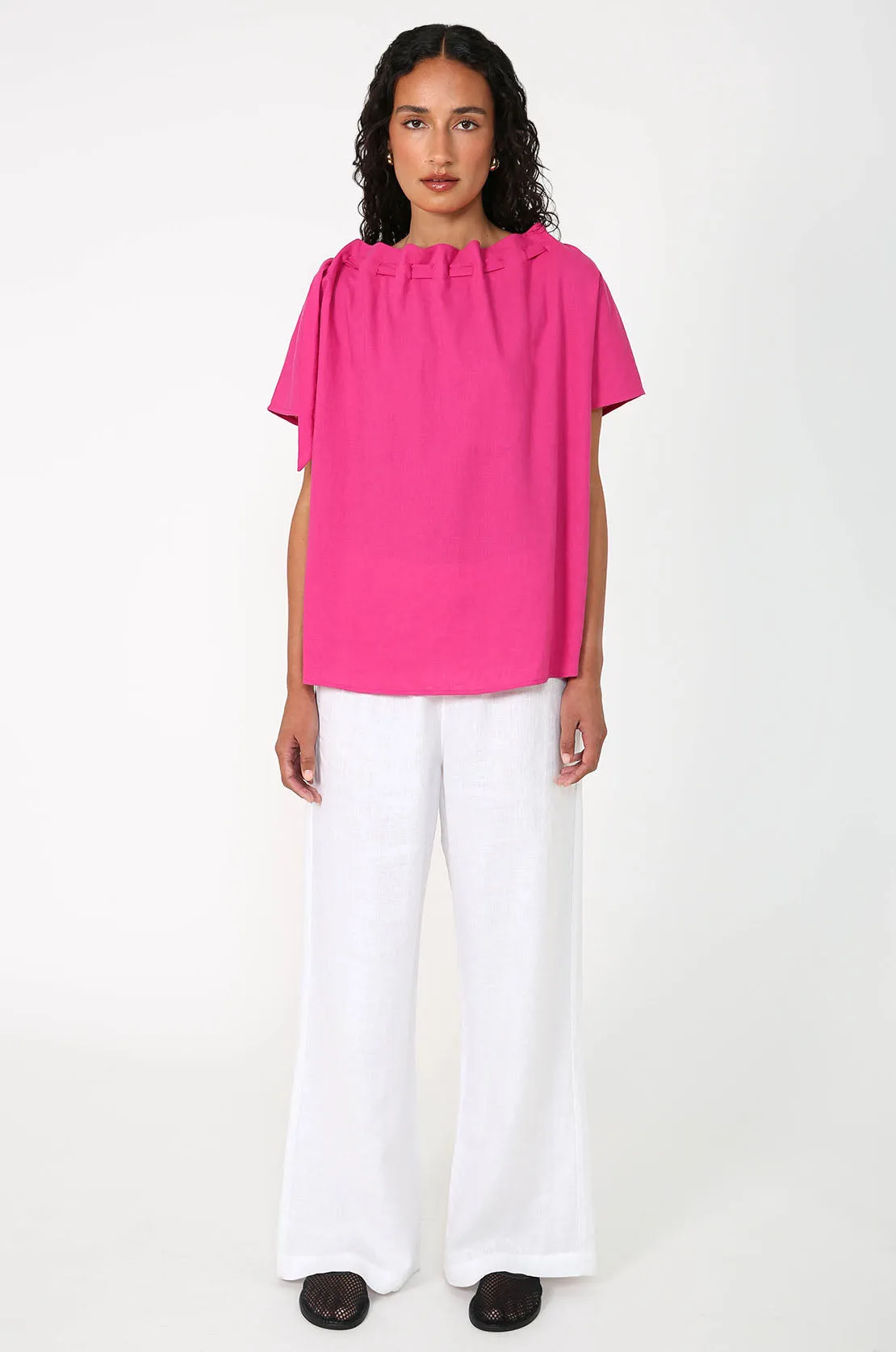 avid tee / fuchsia pink