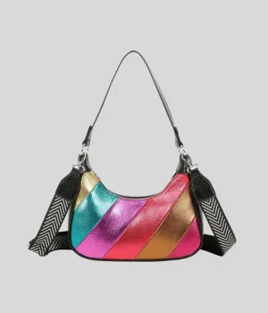 Black Rainbow 2 Way Handbag