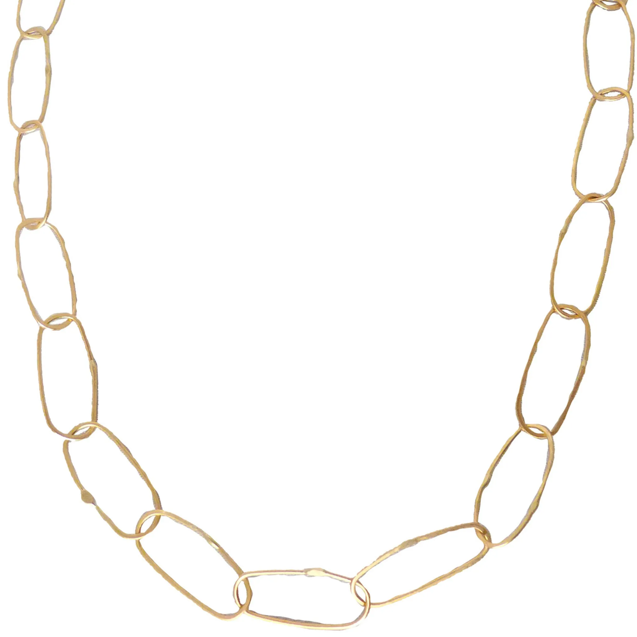 Breezy Chain Link Necklace - 18k Gold   Oxidized Silver