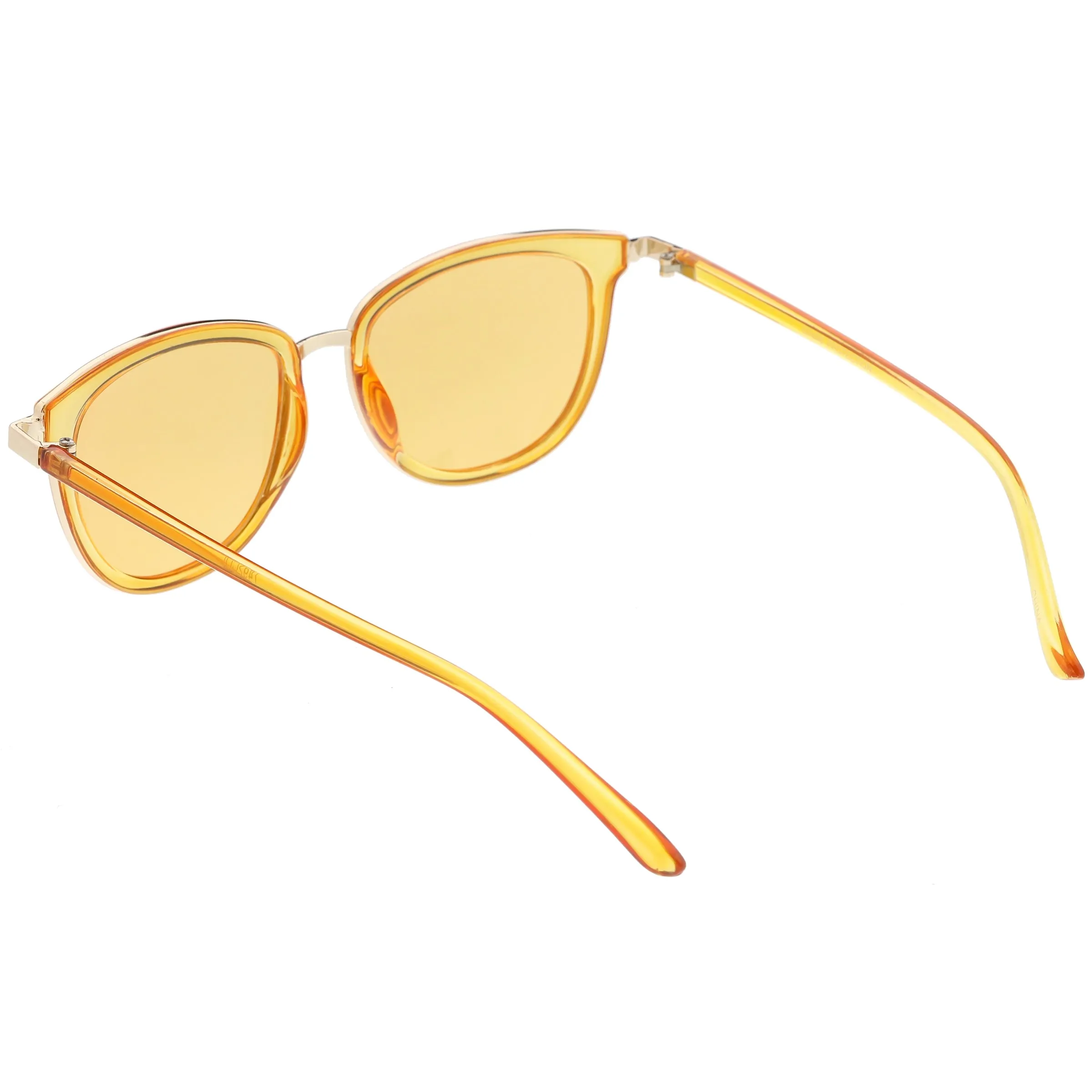 Colorful Transparent Horned Rim Color Tone Lens Sunglasses C607