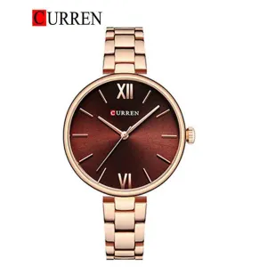 CURREN Original Brand Stainless Steel Band Wrist Watch For Women With Brand (Box & Bag)-9017