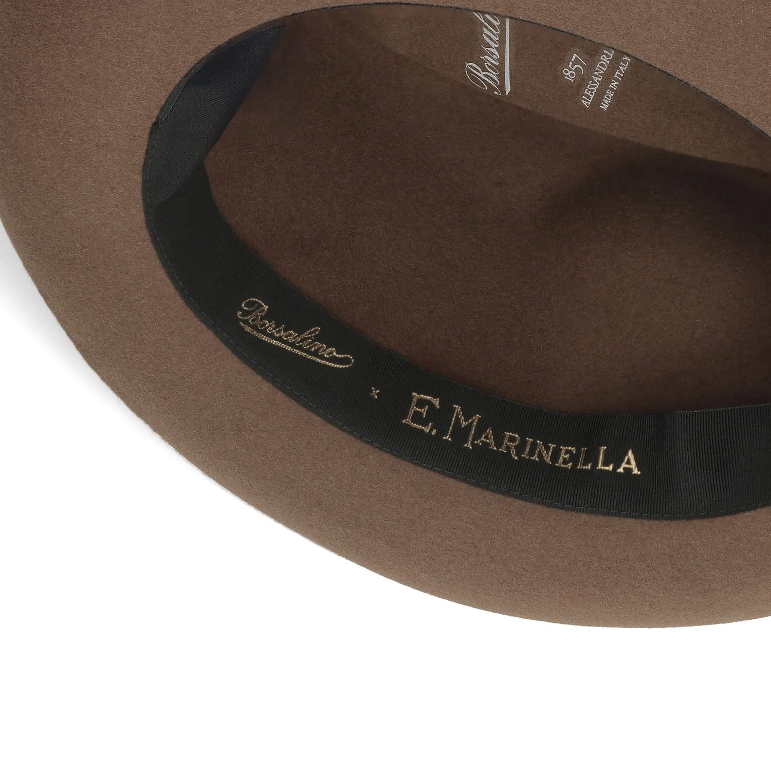 DARK BROWN EUGENIO MODEL FELT HAT