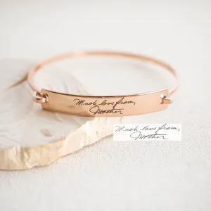 Engraving 925 Sterling Silver Bracelet
