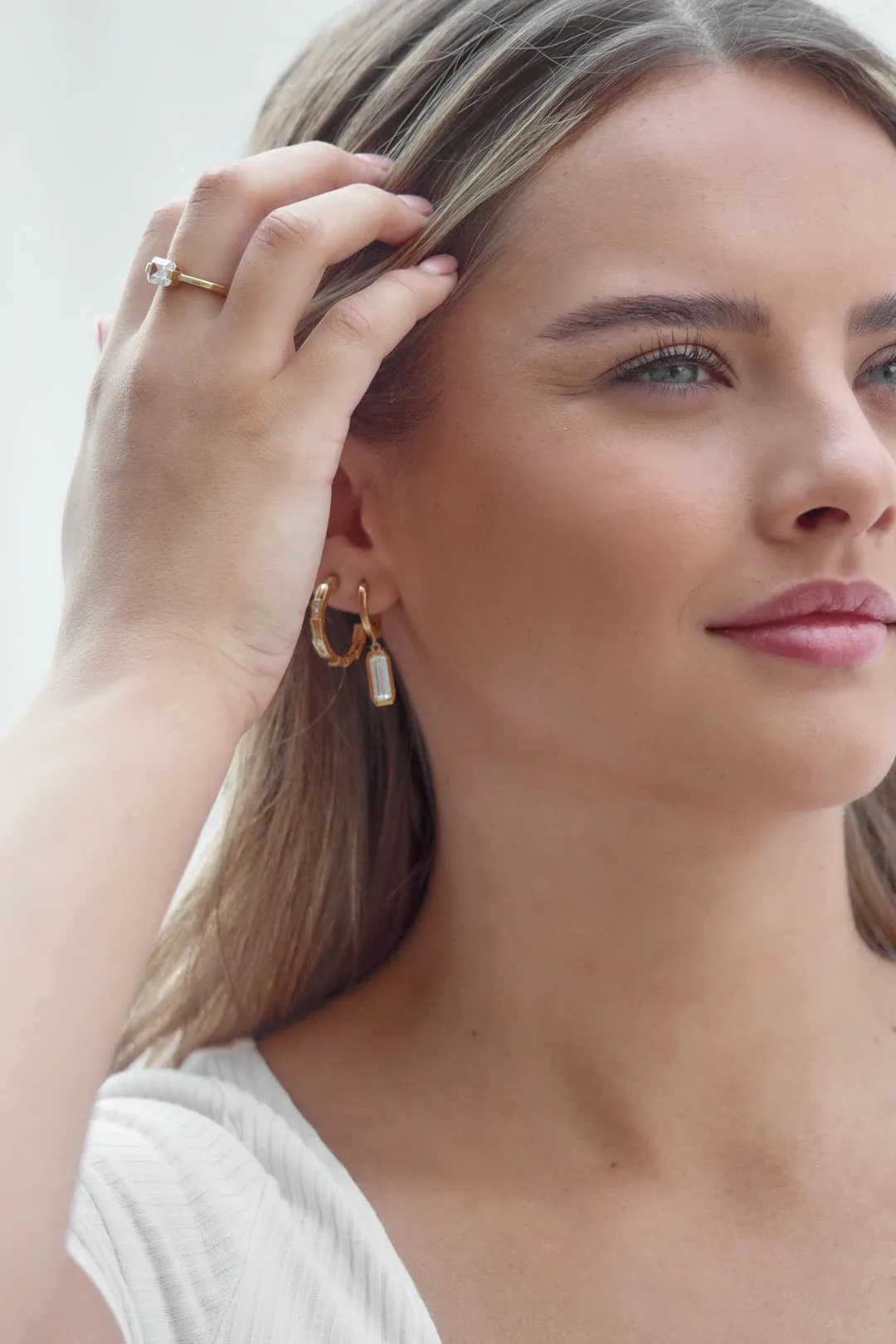 Georgini Emilio Vega Hoop Earrings - Gold