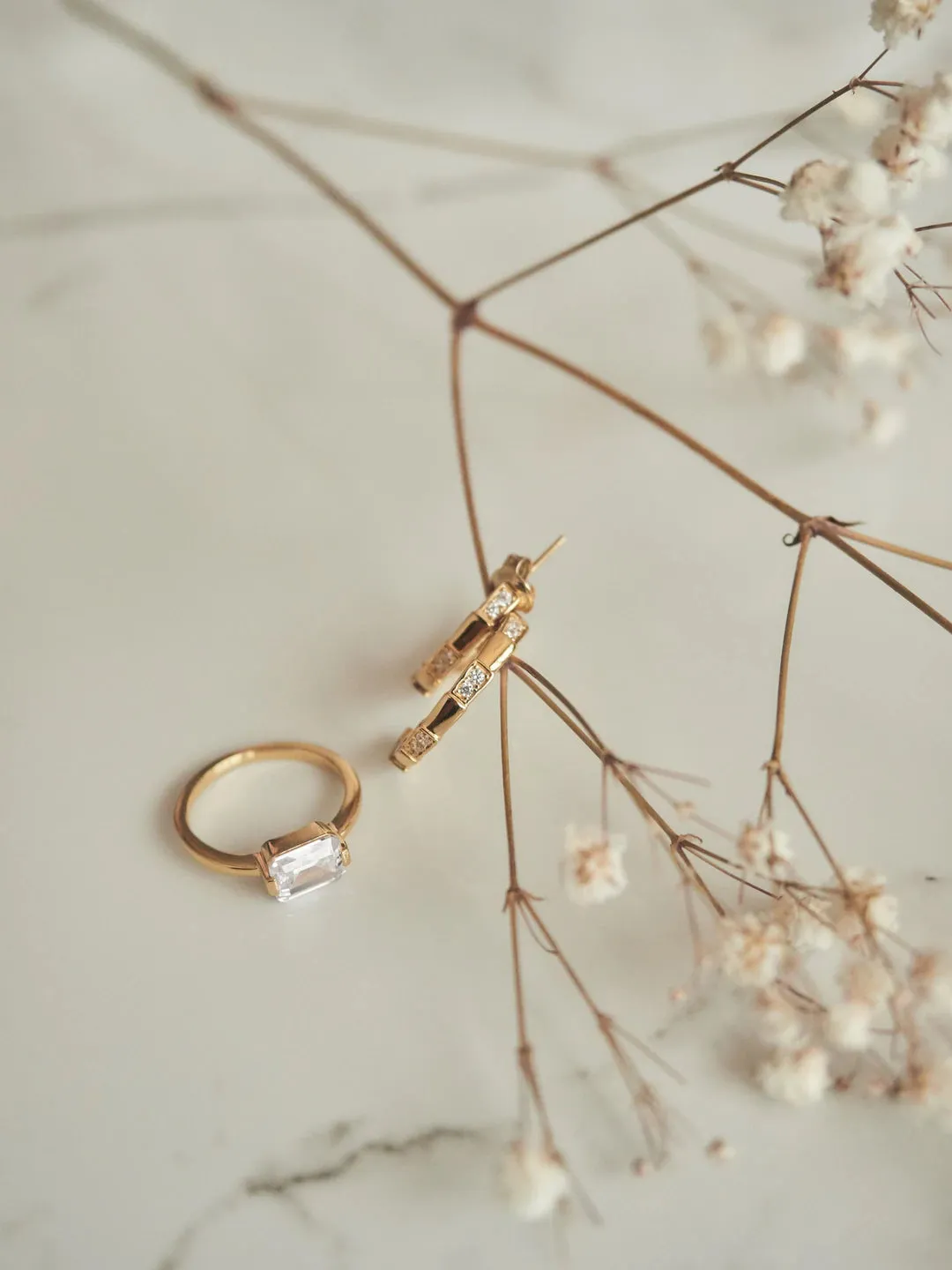 Georgini Emilio Vega Hoop Earrings - Gold