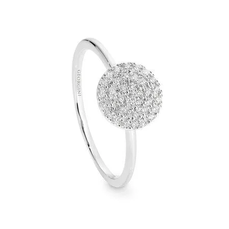 Georgini Pavo Rhodium Ring Silver Size 9