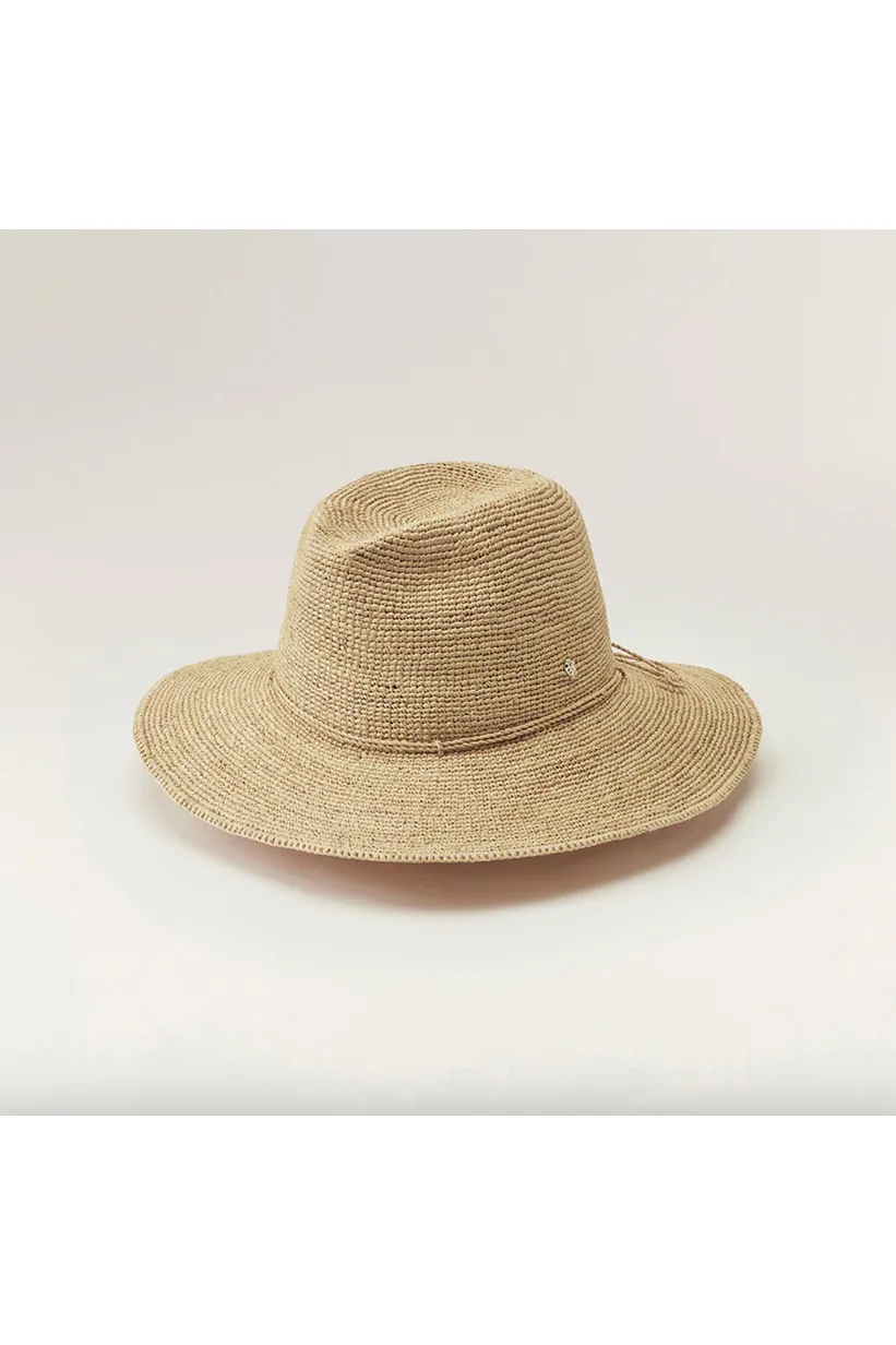 Helen Kaminski Desmonda Mid Rim Raffia Fedora | Natural