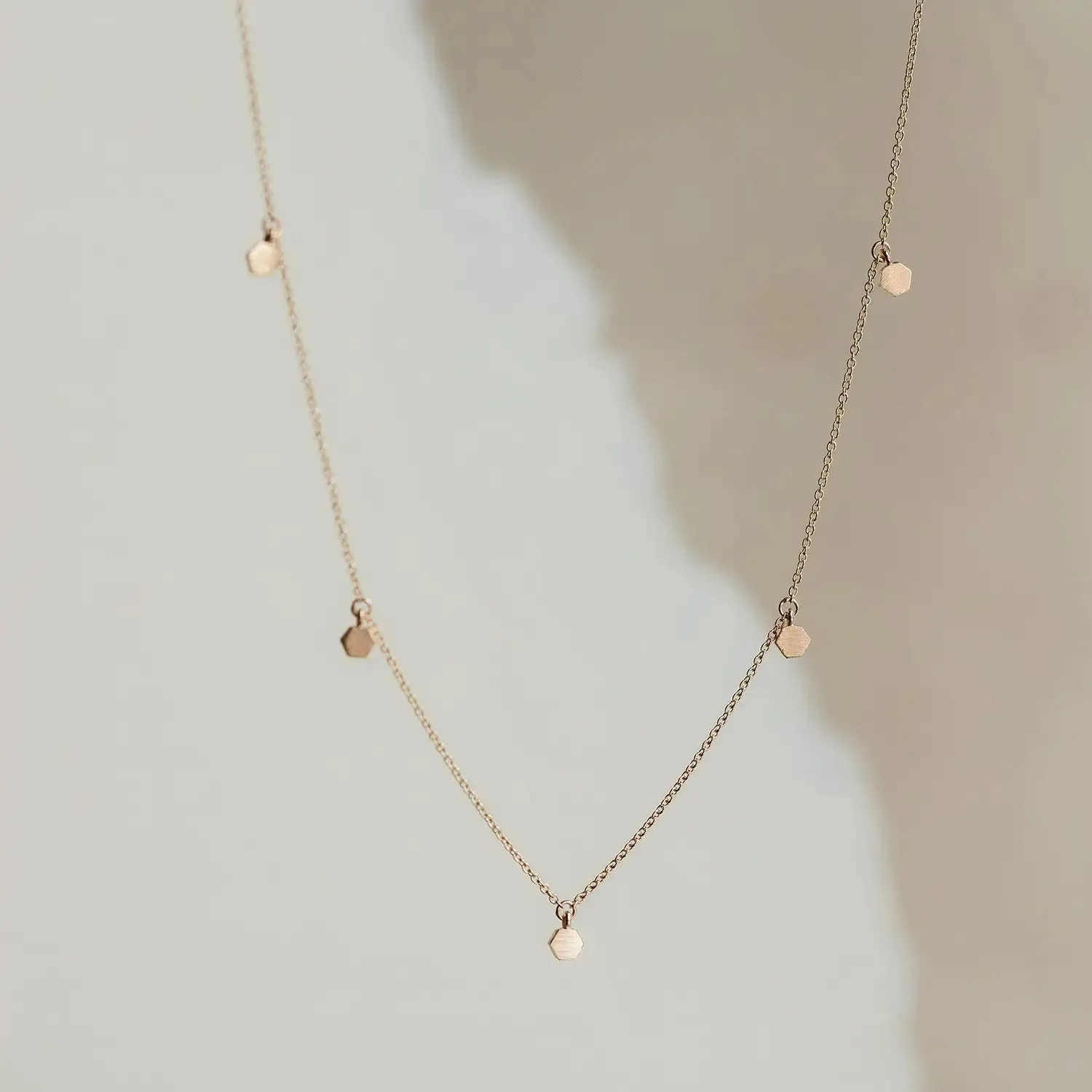 Honeysuckle necklace - 14k yellow gold