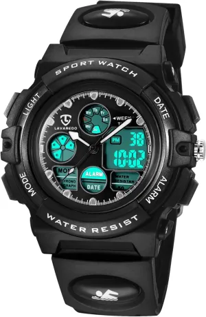 Kids Watch for Boys and Girls Ages 5-15, Analog Digital Waterproof With Alarm Clock Stopwatch, Birthday and Christmas Gifts