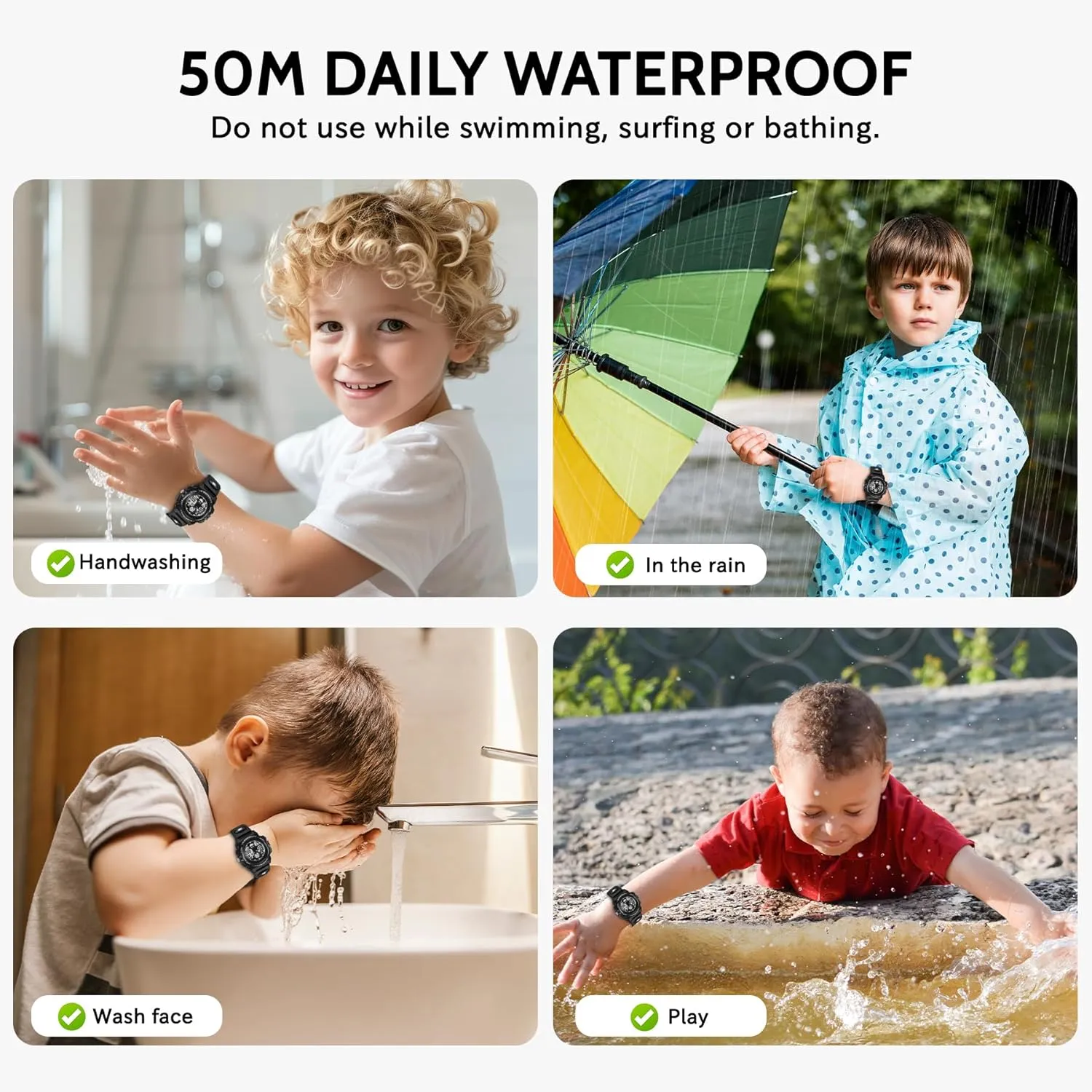 Kids Watch for Boys and Girls Ages 5-15, Analog Digital Waterproof With Alarm Clock Stopwatch, Birthday and Christmas Gifts