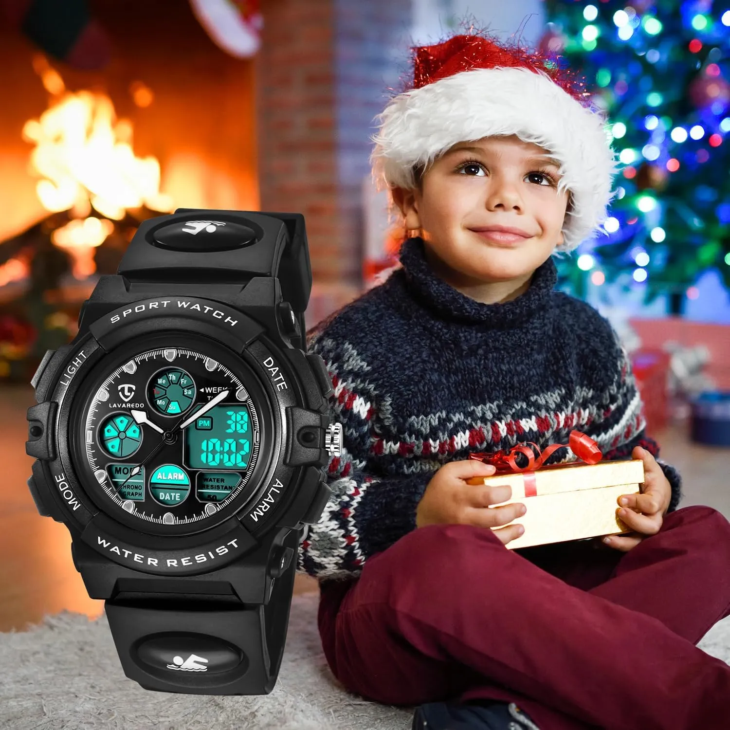 Kids Watch for Boys and Girls Ages 5-15, Analog Digital Waterproof With Alarm Clock Stopwatch, Birthday and Christmas Gifts
