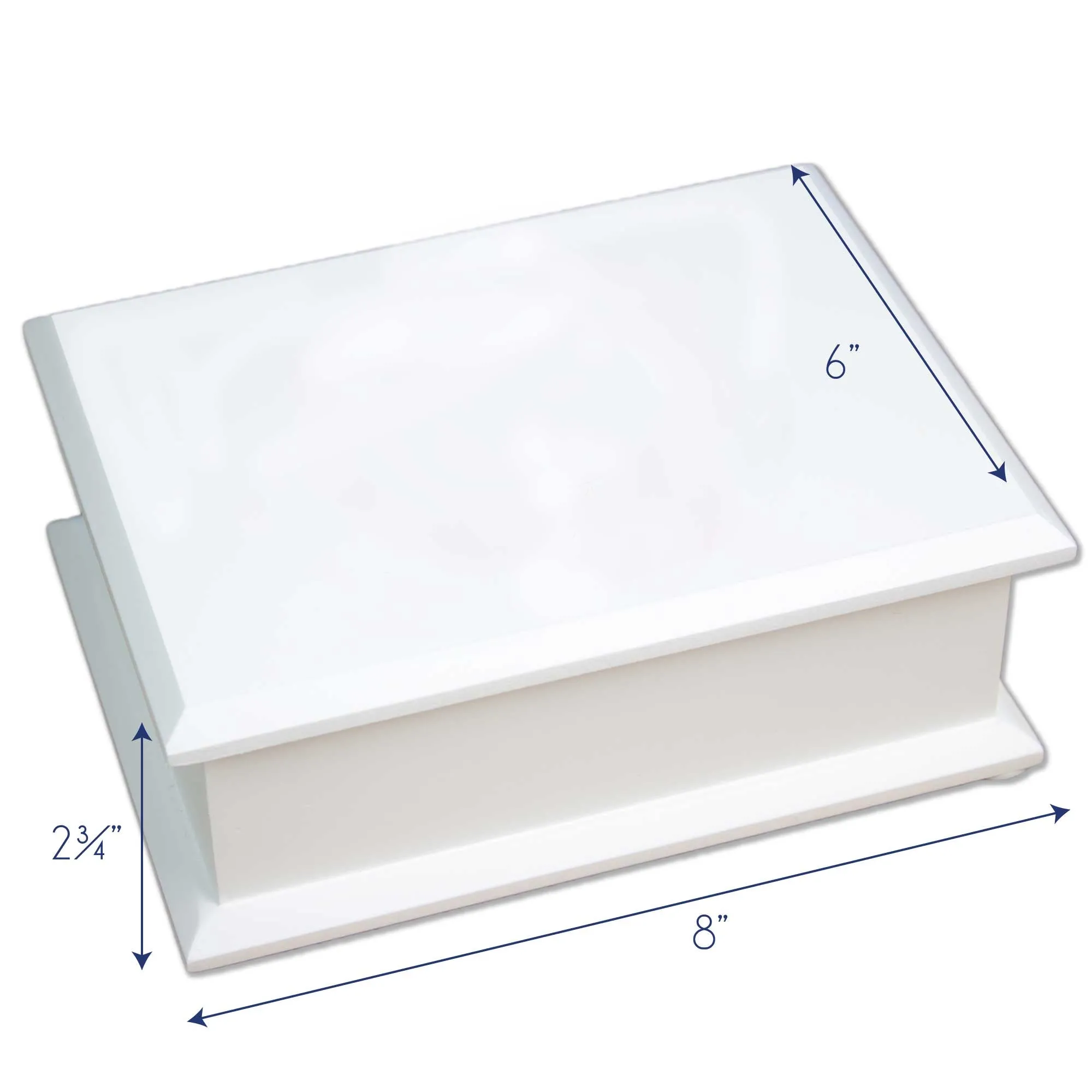 Lift Top Jewelry Box - Butterfly Garland Pastel