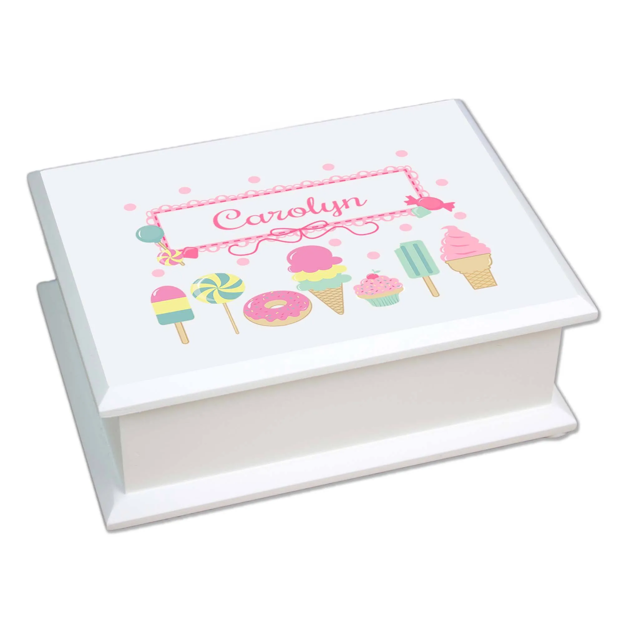 Lift Top Jewelry Box - Sweet Treats