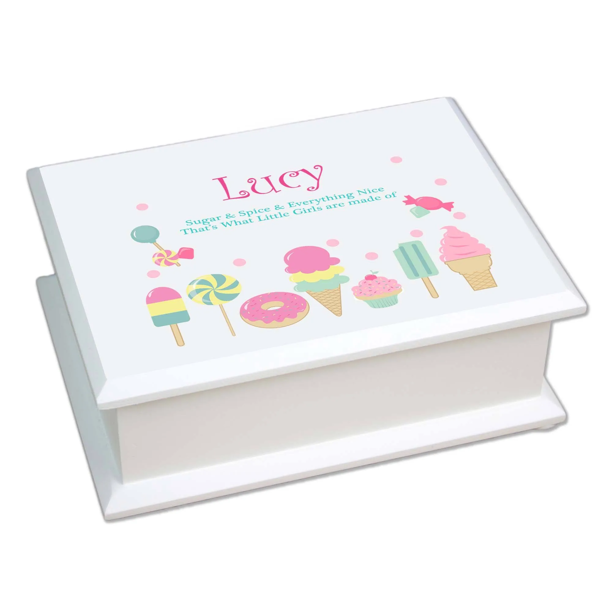 Lift Top Jewelry Box - Sweet Treats