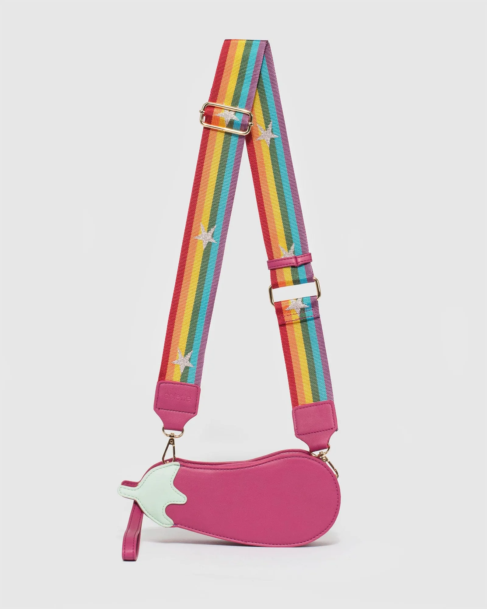 Multi Colour Eggplant Crossbody Bag