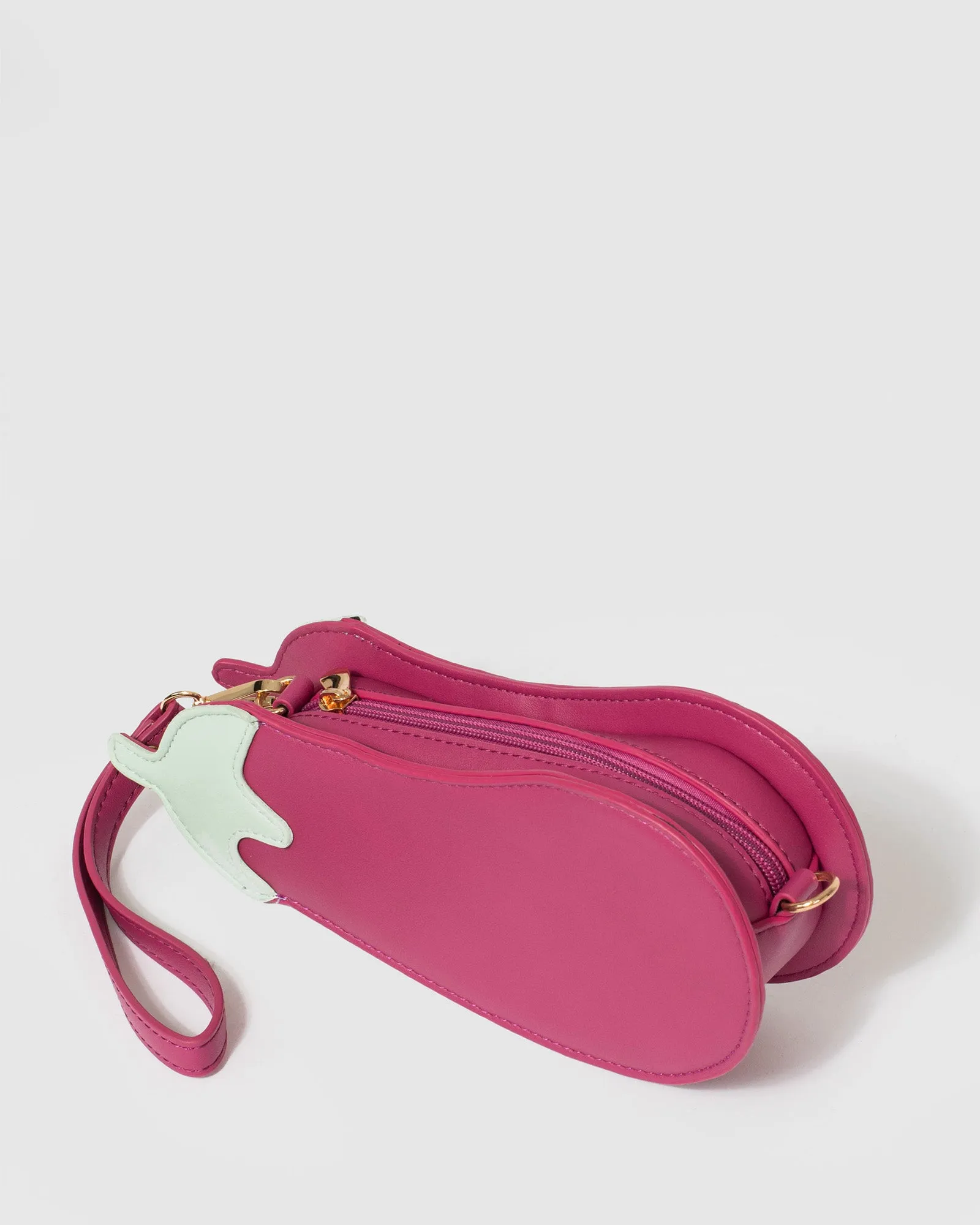 Multi Colour Eggplant Crossbody Bag