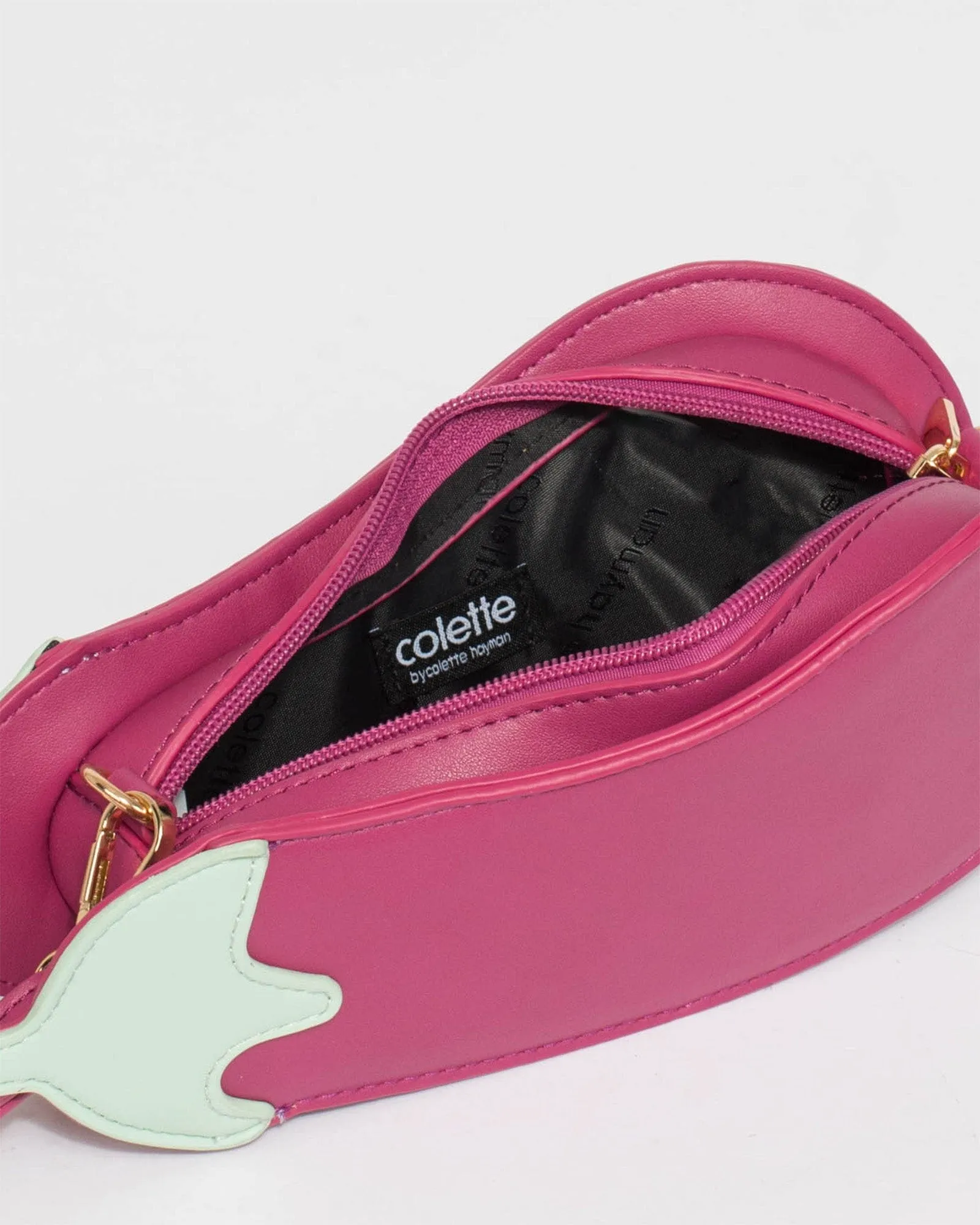 Multi Colour Eggplant Crossbody Bag
