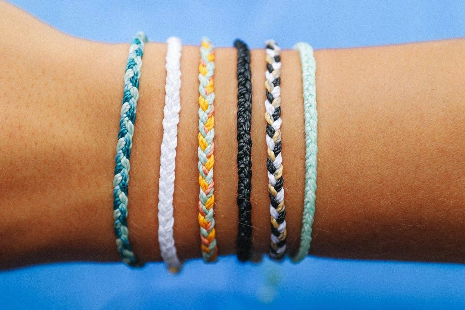 Pura Vida Mini Braided Bracelet - Plated Charm, Adjustable Band