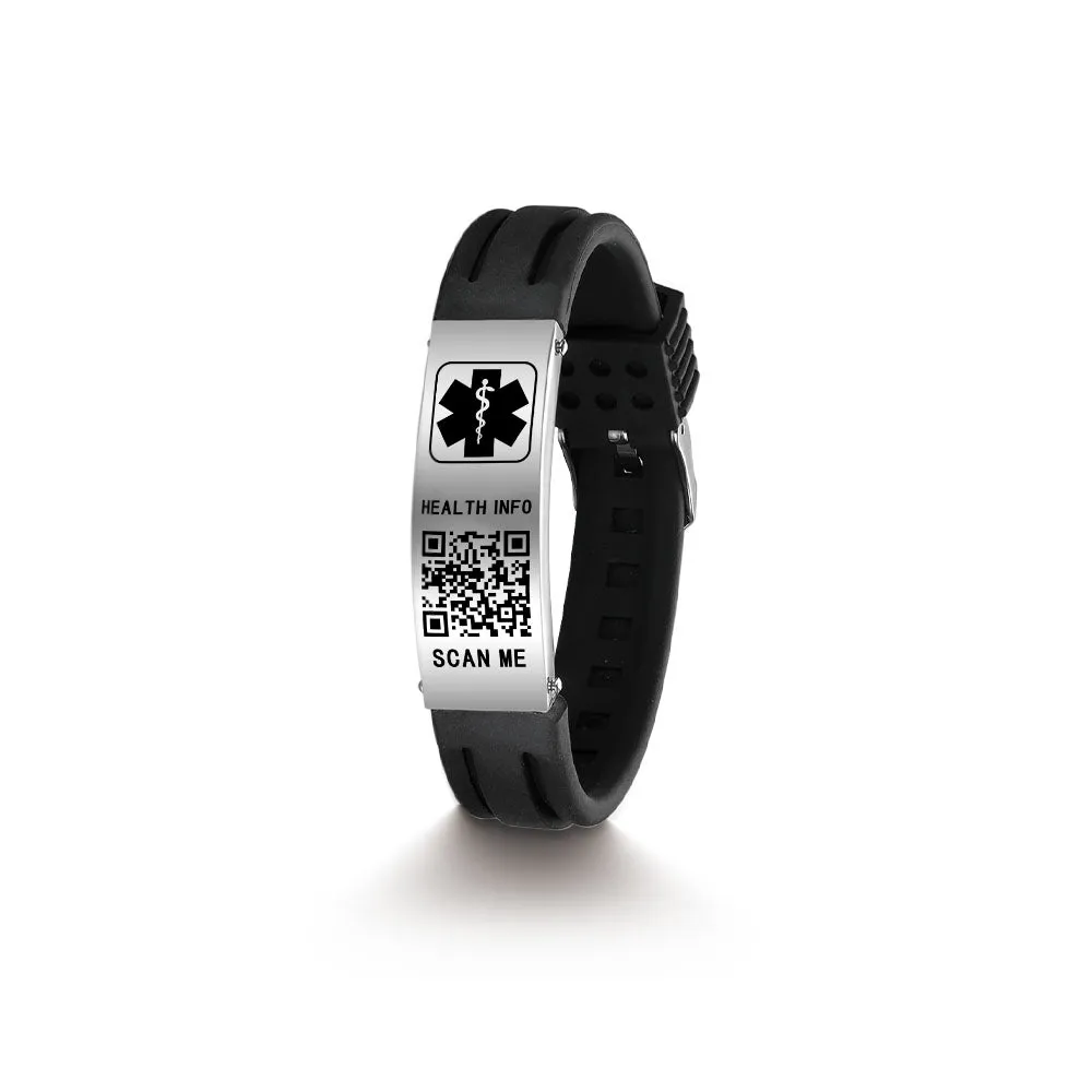QR Code Medical Alert Bracelet
