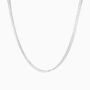 Radiance 3-Strand Necklace in Sterling Silver
