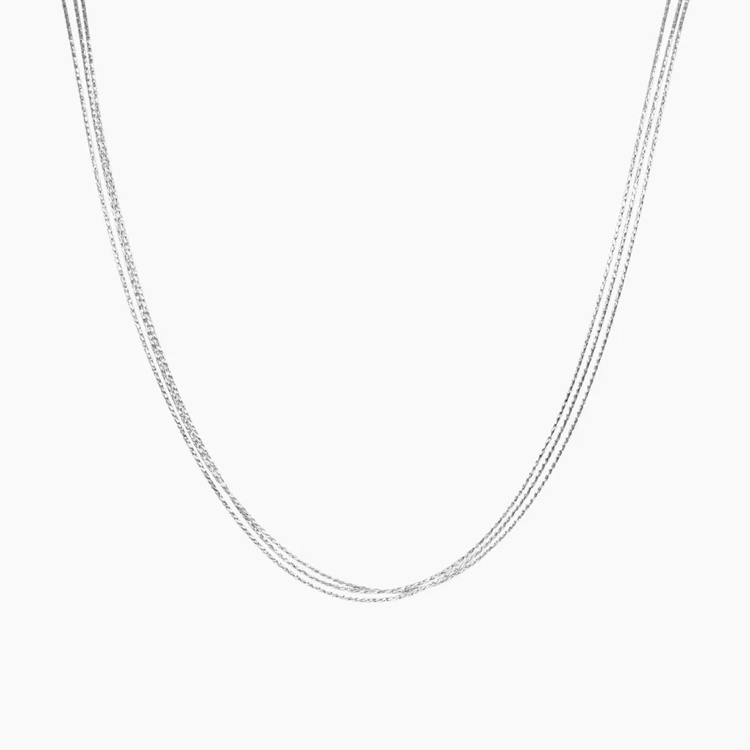 Radiance 3-Strand Necklace in Sterling Silver