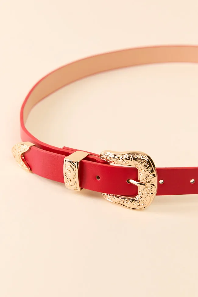 Red Western Belt