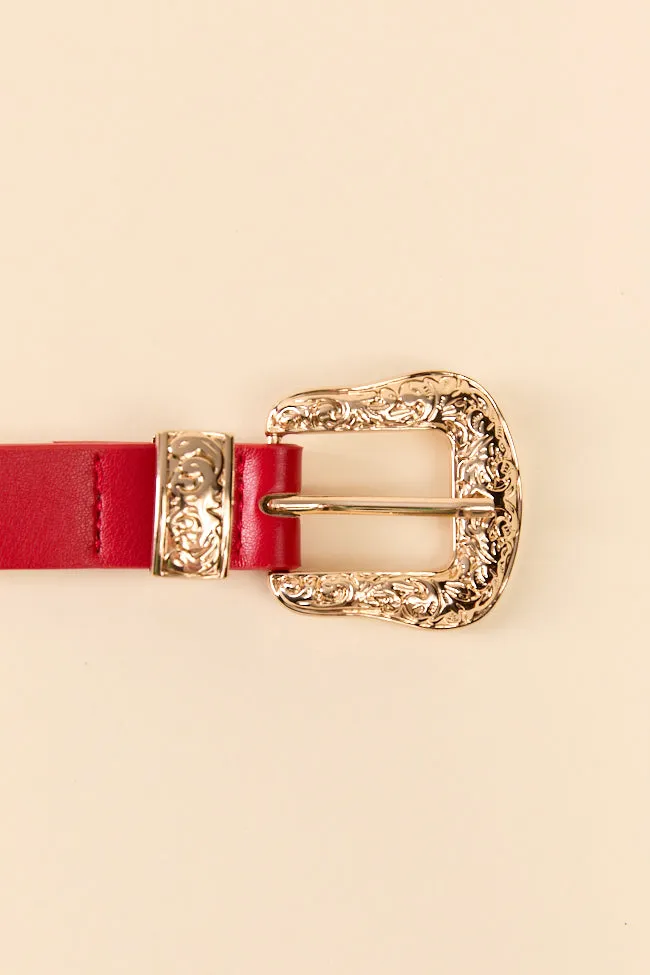 Red Western Belt