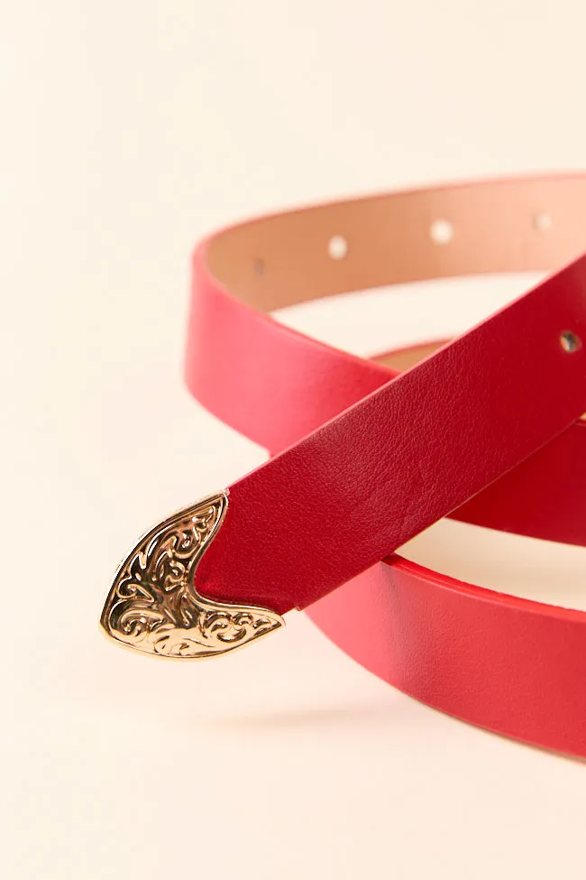 Red Western Belt