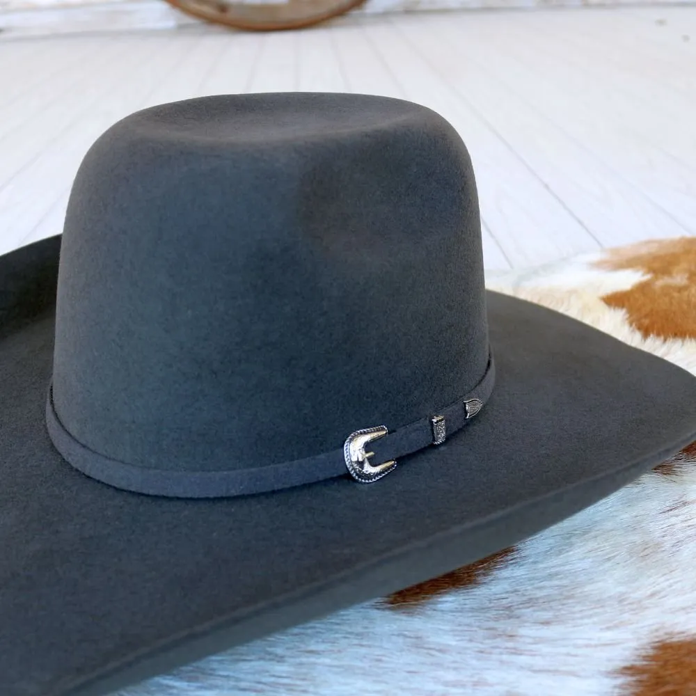 Resistol Grey Felt Cowboy Hat - Pay Window