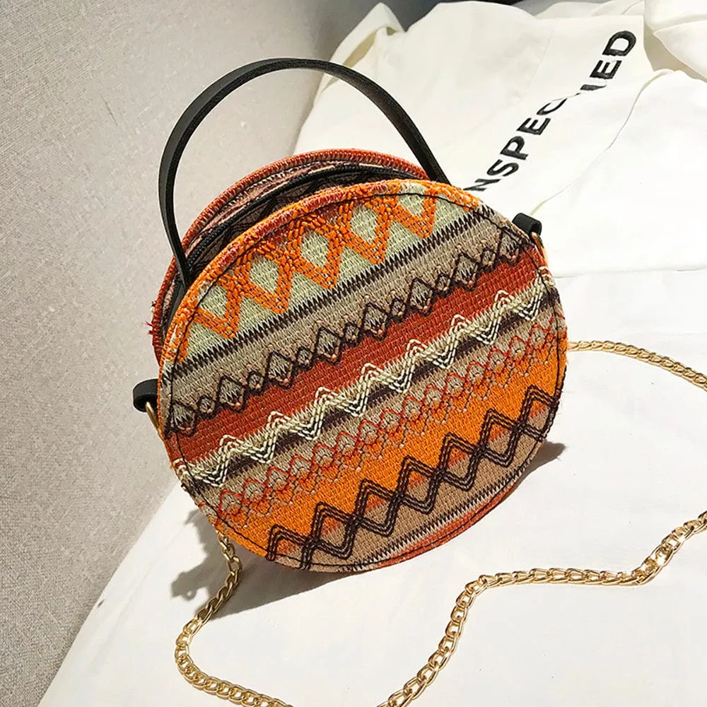 Round Rattan Hippie Bags