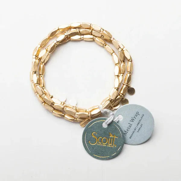 Scout Metal Wrap - Timeless/Blue Howlite/Gold