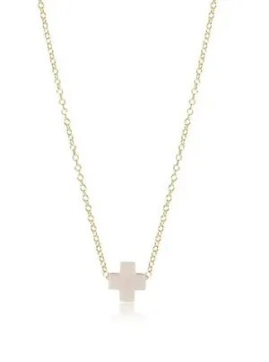 Signature Cross Gold Pattern 3MM Bead Bracelet [Off White-N16GSCOW]