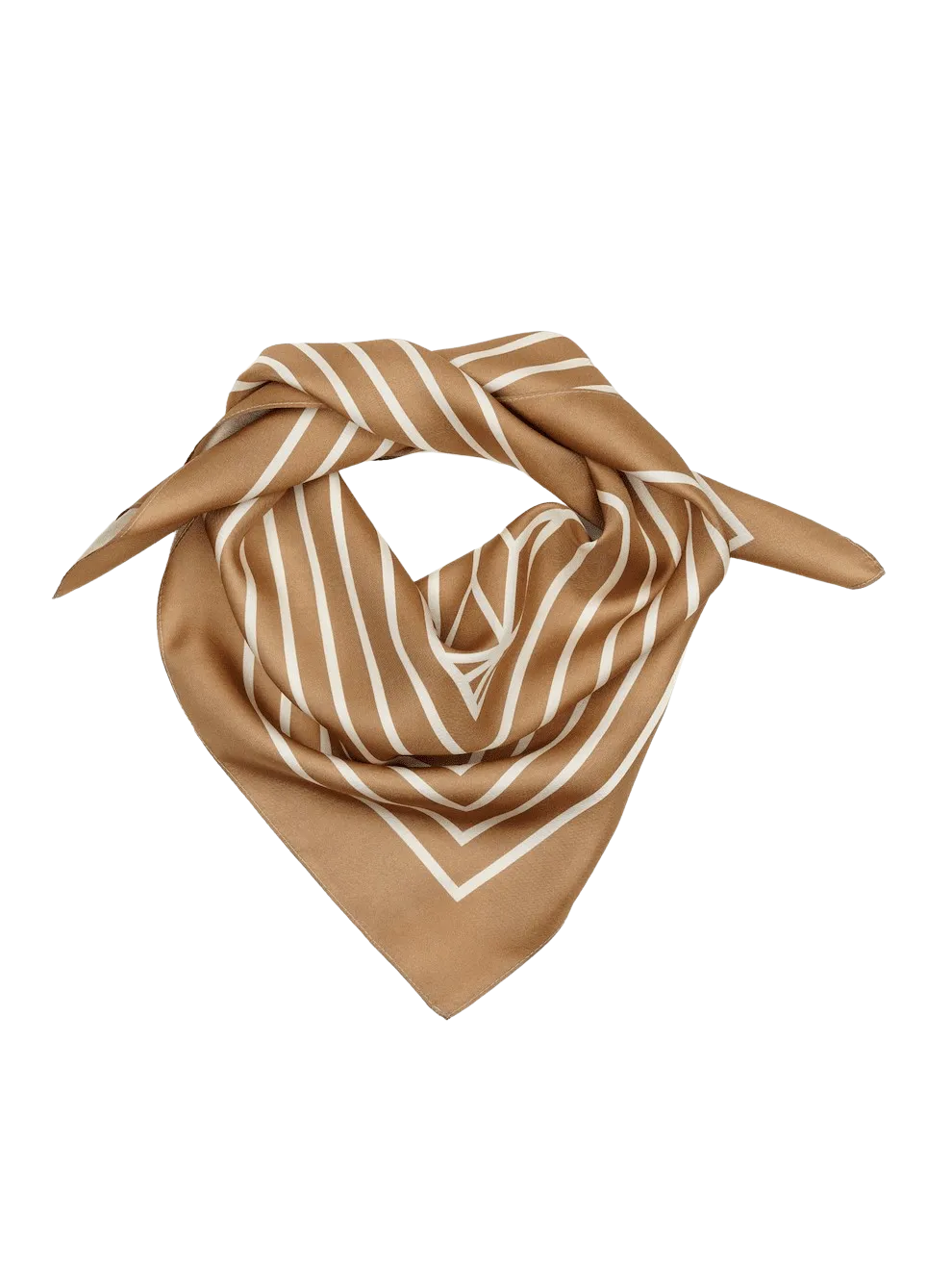 The Agnes Beige Silk Scarf