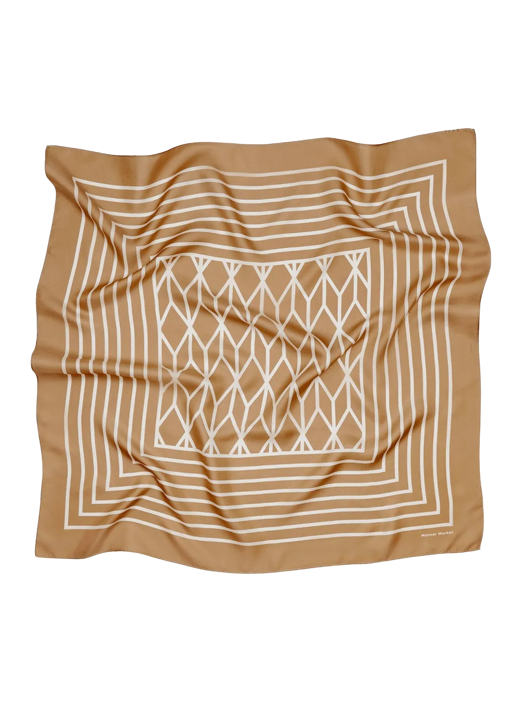 The Agnes Beige Silk Scarf