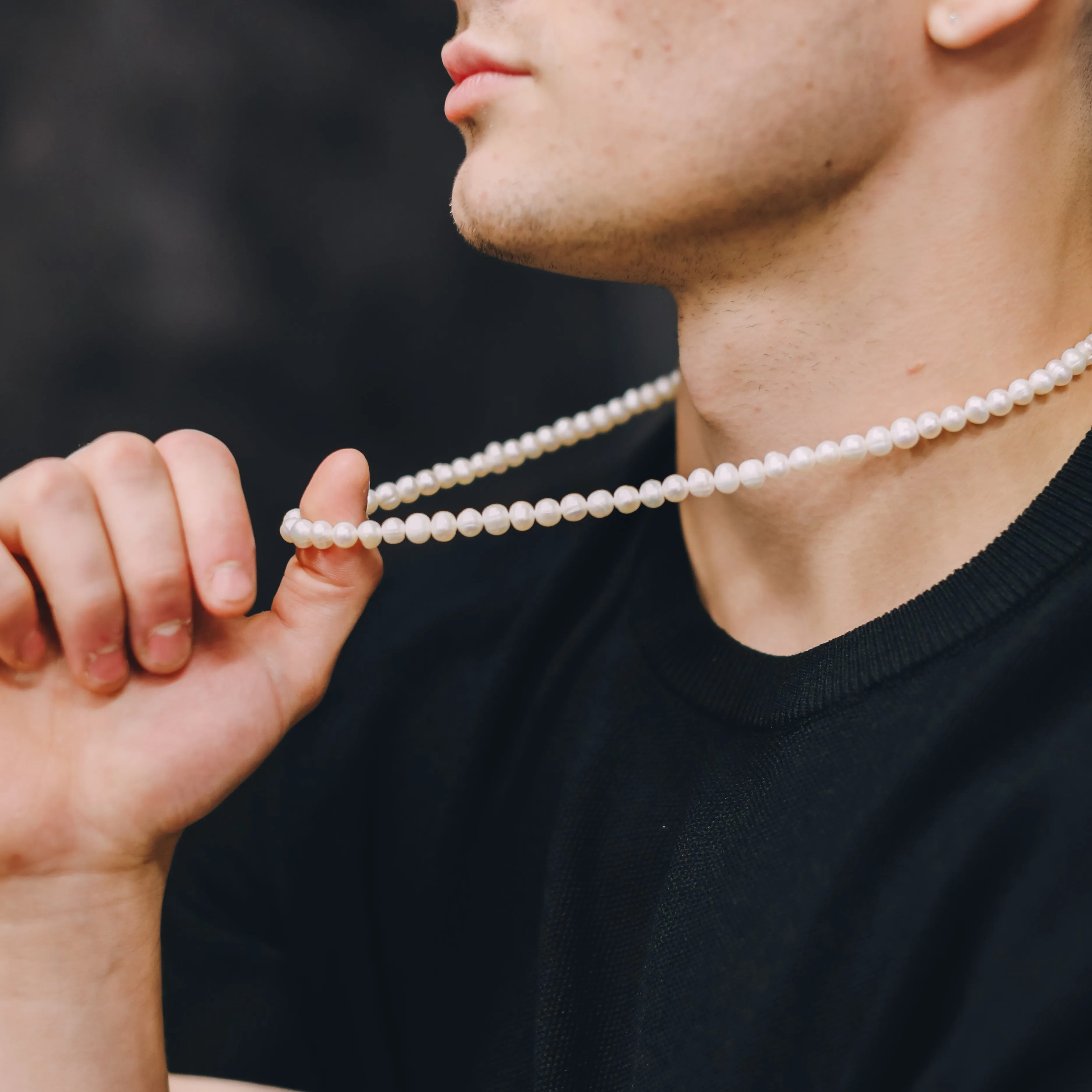 The Flintstone Pearl Necklace - RG145
