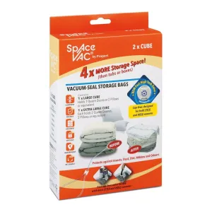 Vacuum Seal Storage Cubes 2 Pack