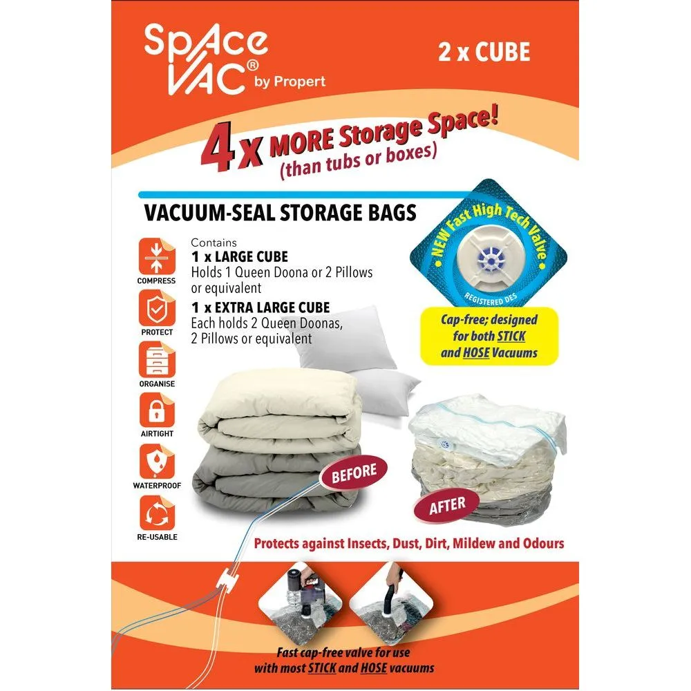 Vacuum Seal Storage Cubes 2 Pack