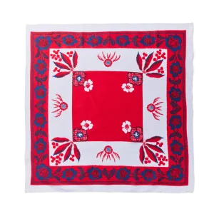 Wattle Red and Blue Cotton Bandana