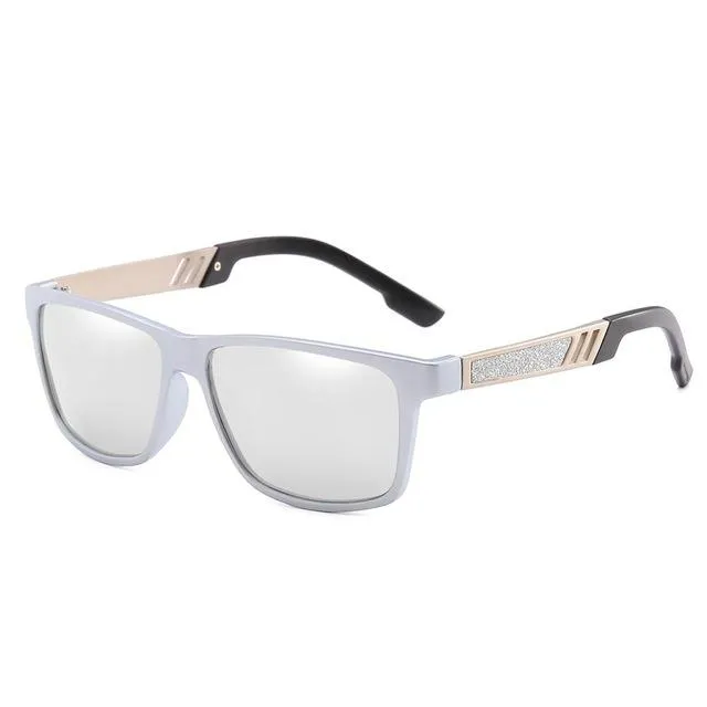 West Louis Polycarbonate Rectangle Polarized Sunglasses