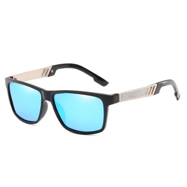 West Louis Polycarbonate Rectangle Polarized Sunglasses