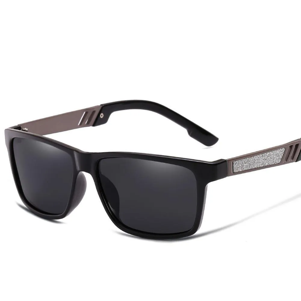 West Louis Polycarbonate Rectangle Polarized Sunglasses