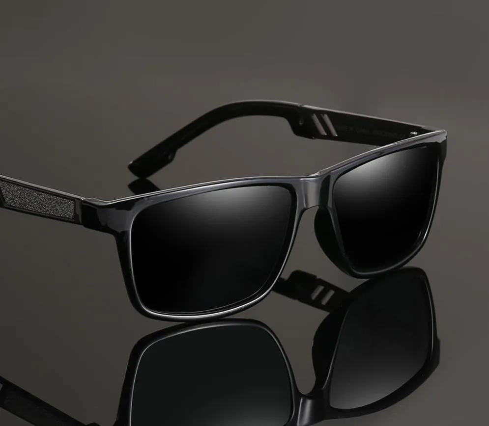 West Louis Polycarbonate Rectangle Polarized Sunglasses