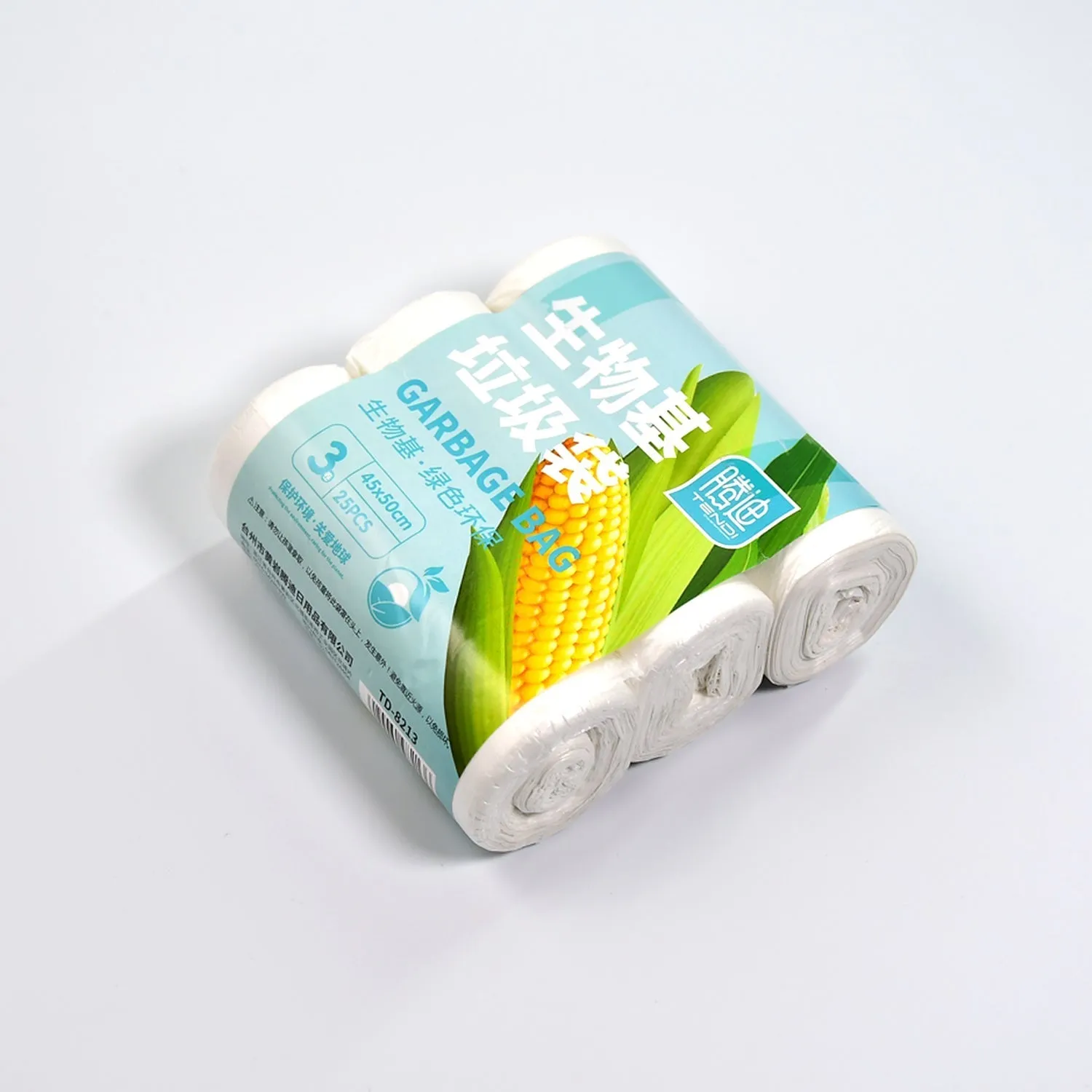 White 3Roll Garbage Bags / Dustbin Bags / Trash Bags 45x50cm 25Pcs